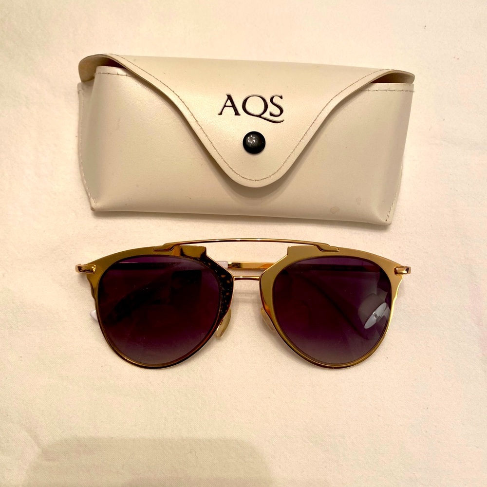 AQS gold sunglasses